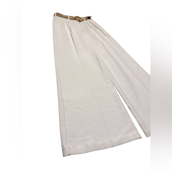NWT Zimmermann Devi Tuck Pants in White Size 1/ US 6 - Picture 5 of 13